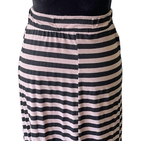 CANDID SOUL Brand Women's Black/Tan Maxi Skirt ~ PM - Picture 2 of 4